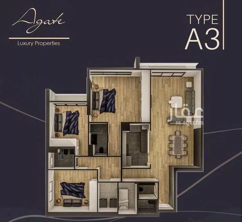 شقة 4 غرف في الروضة 8