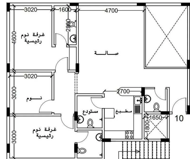 شقة 3 غرف في القيروان 9