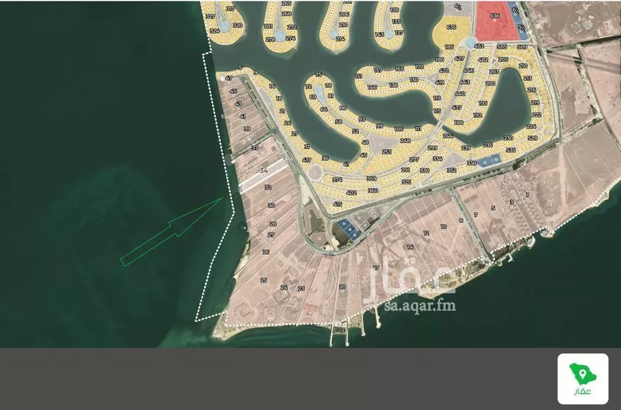 أرض 10463 م² في العقيق 2