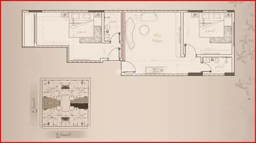 شقة 2 غرف في الروضة 4