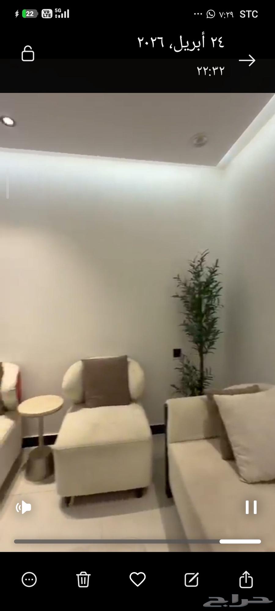 شقة 1 غرف في الرمال 7