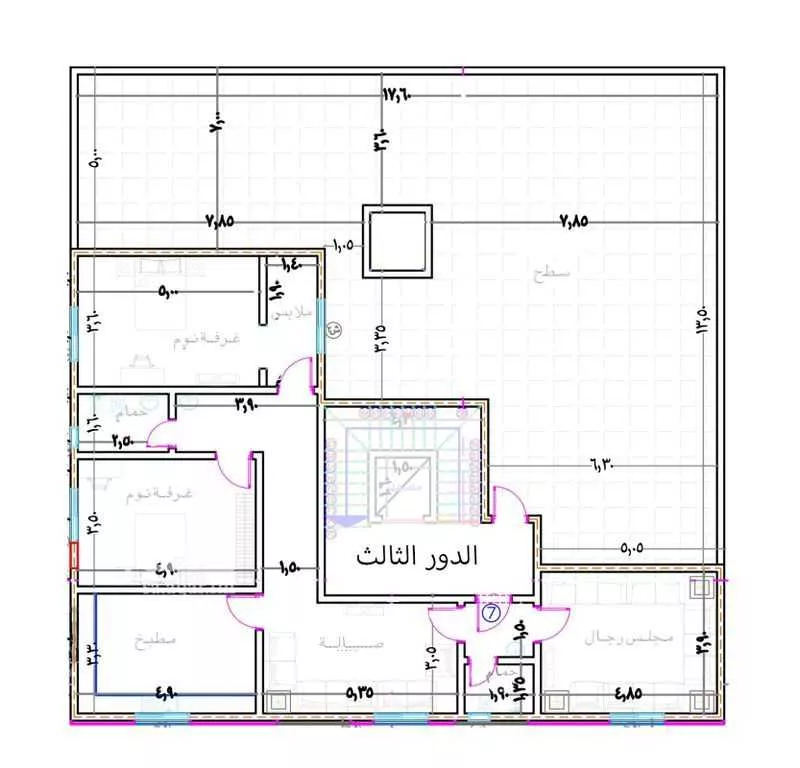 عمارة 127 م² في المنار 6