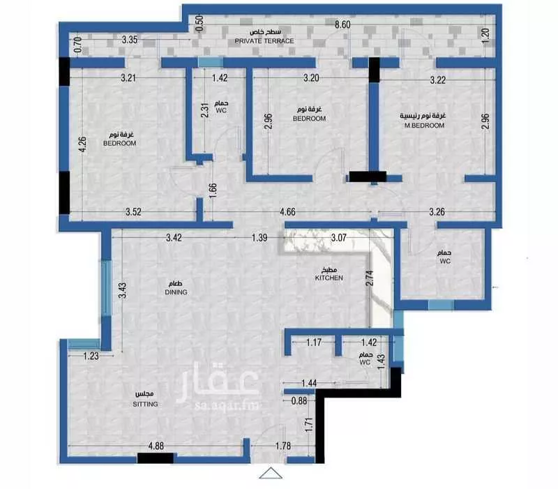 شقة 3 غرف في القدس 2