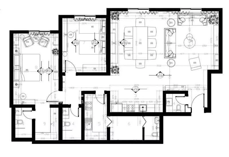 شقة 3 غرف في النرجس 8