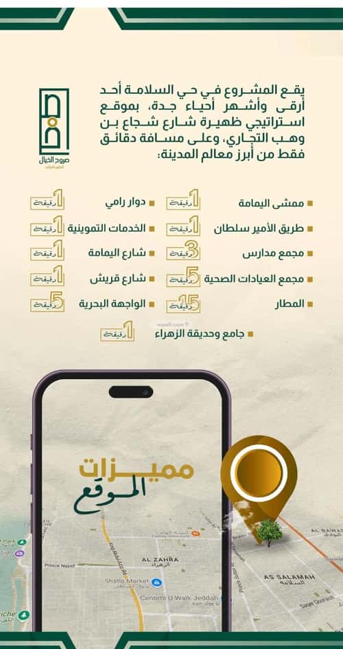 شقة 4 غرف في السلامة 5