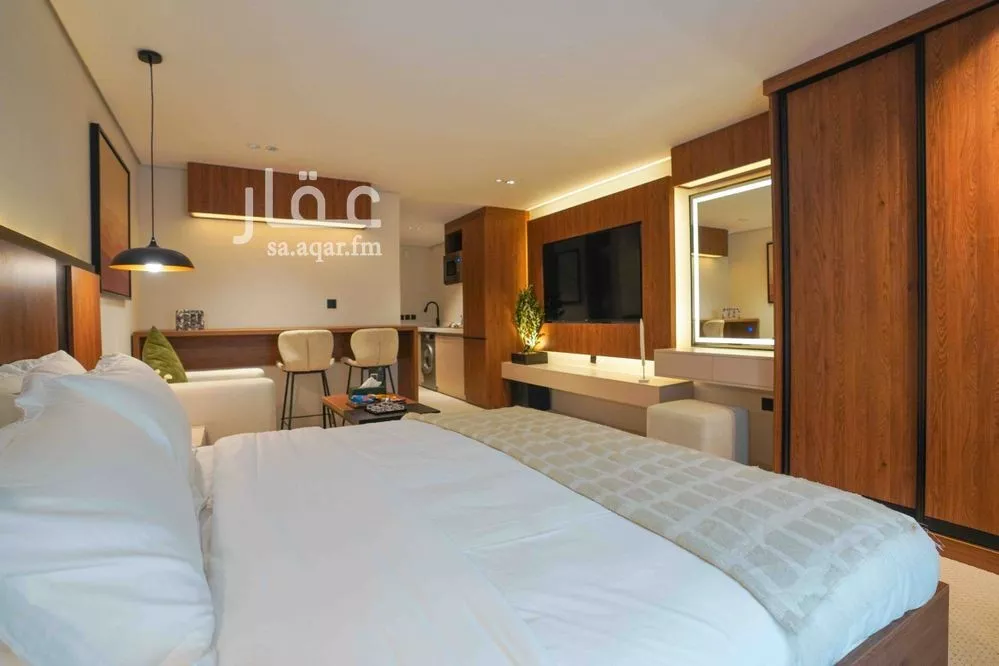 شقة 1 غرف في العقيق 3