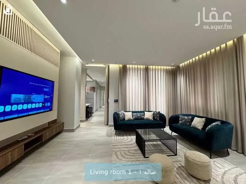 شقة 3 غرف في الملقا 6