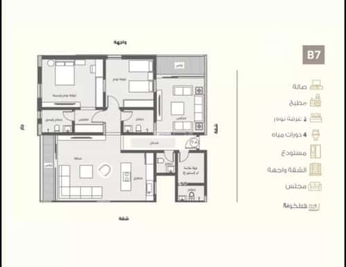 شقة 3 غرف في الرمال 15