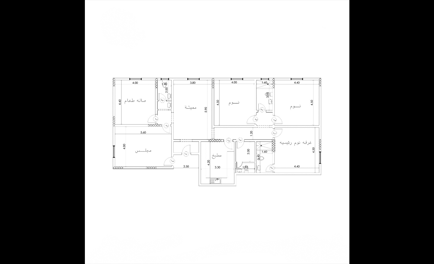 شقة 2 غرف في النزهة 6