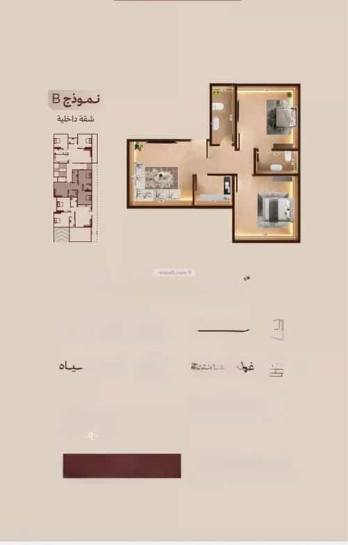 شقة 2 غرف في النهضة 2