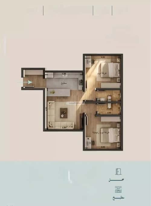 شقة 2 غرف في الياقوت 2