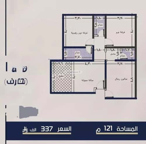 3 bedroom apartment in Al Marwa 7