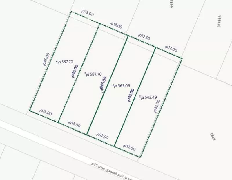 562 sqm land in Dahiat Namar 2