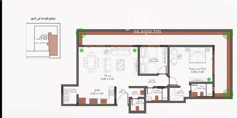 2 bedroom apartment in Al Aqiq, Riyadh 4