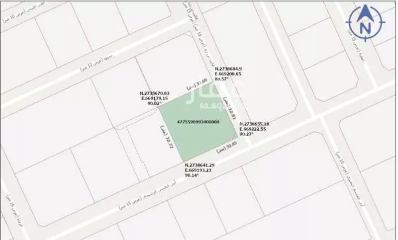 1069 sqm land in Al Murooj 2