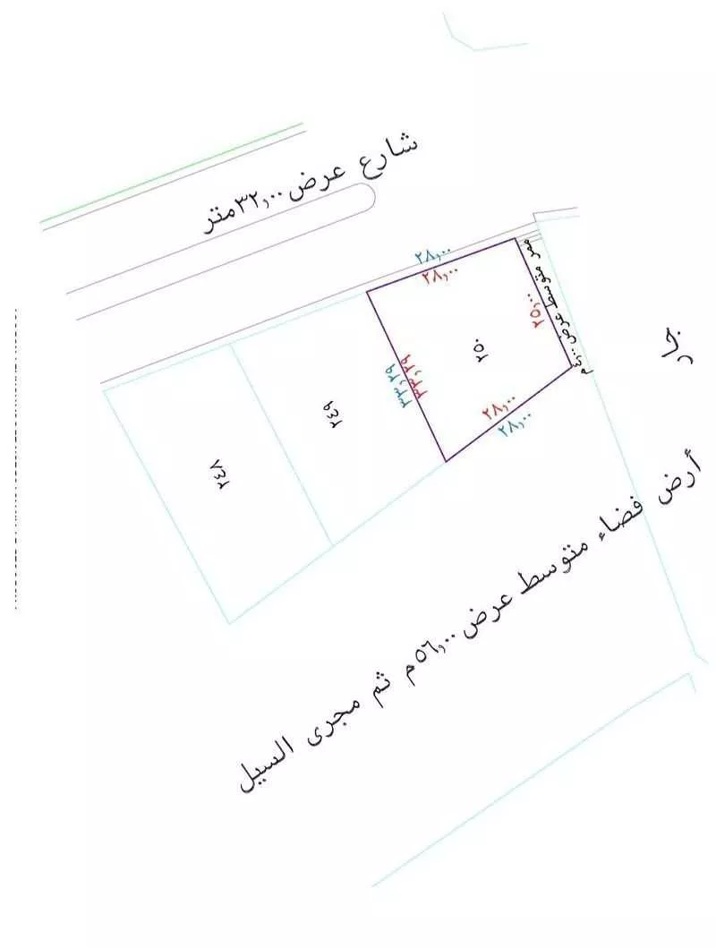 أرض 805 م² في الفلاح 4