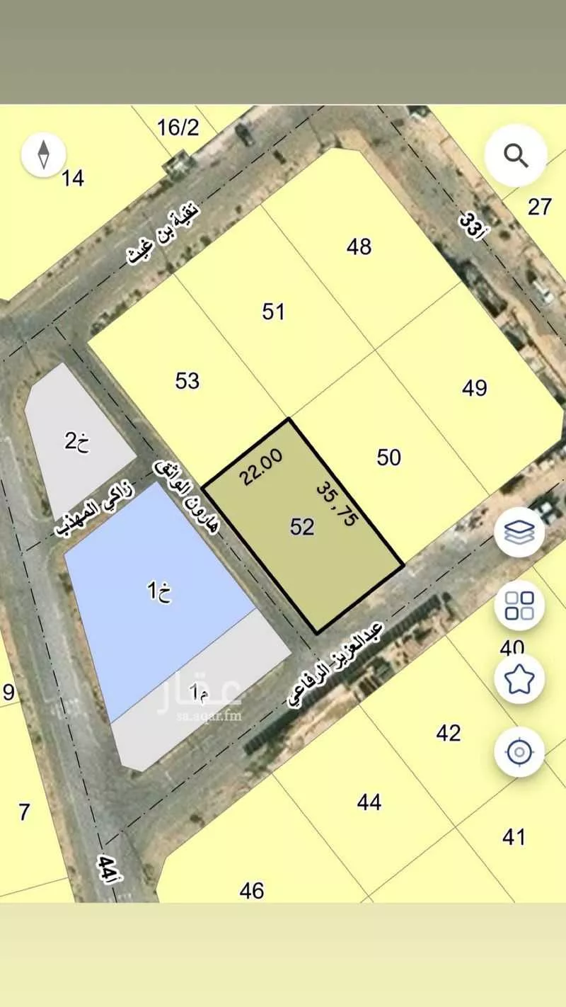 786 sqm land in Al Manar 2