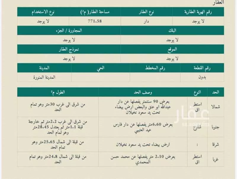 عمارة 771 م² في البركة 4