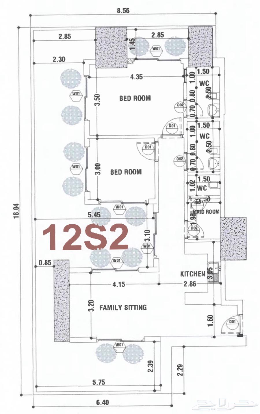 شقة 3 غرف في المروج 4