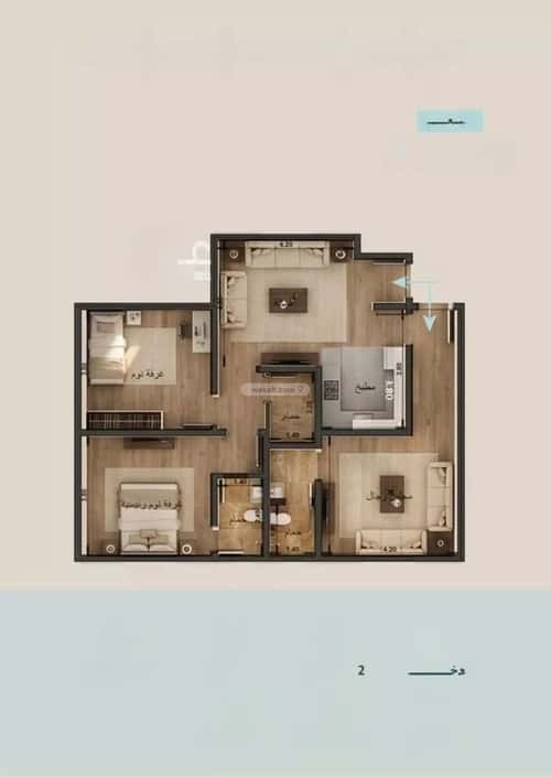 3 bedroom apartment in Al Yaqout 4