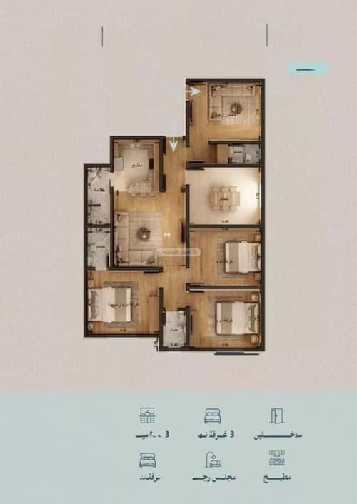5 bedroom apartment in Al Yaqout 4
