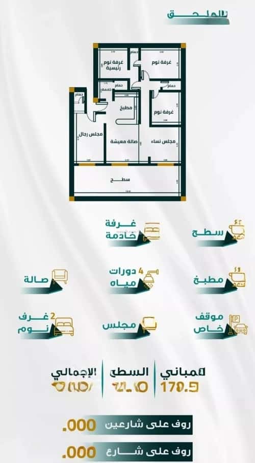 شقة 5 غرف في الفيحاء 2
