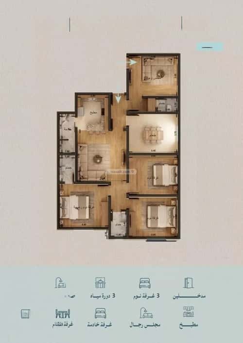 5 bedroom apartment in Al Yaqout 4