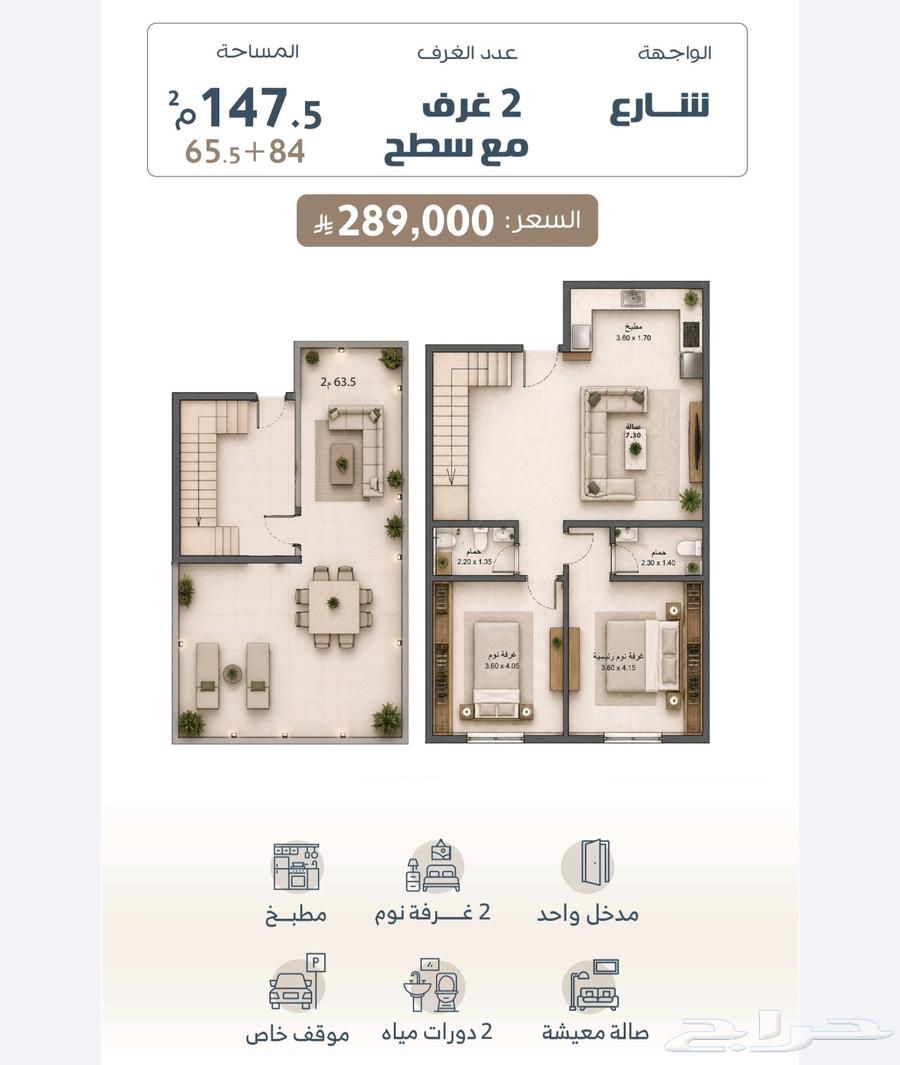 شقة 2 غرف في عين الخيف 7