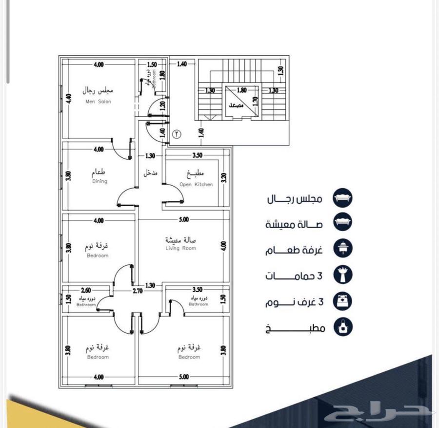 شقة 5 غرف في الريان 5
