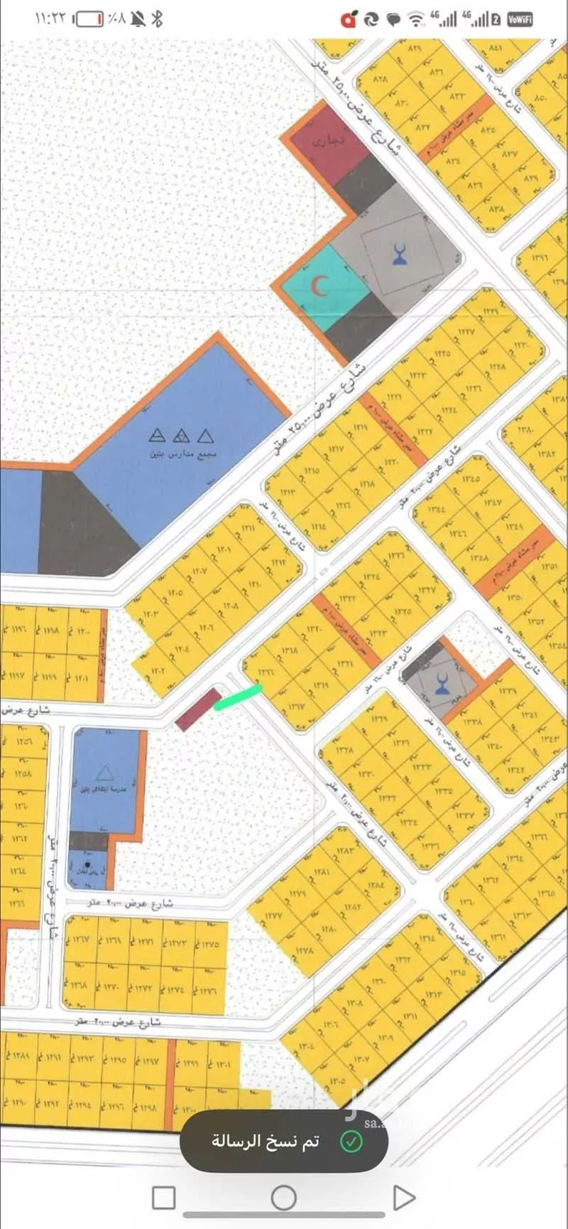 887 sqm land in Al Mulaysaa 3