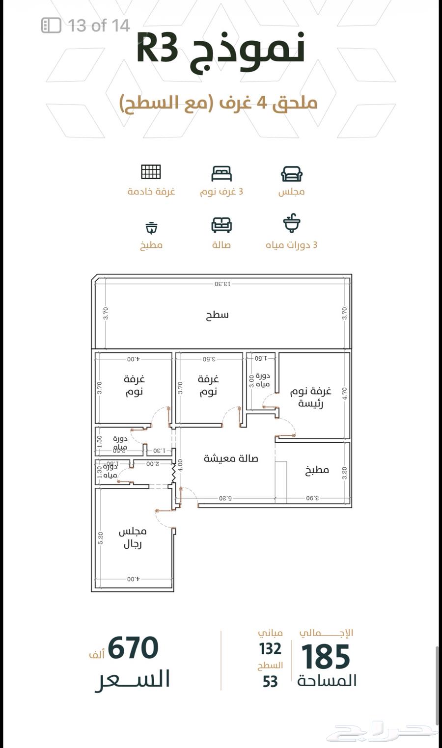 4 bedroom apartment in Al Rabwa 10