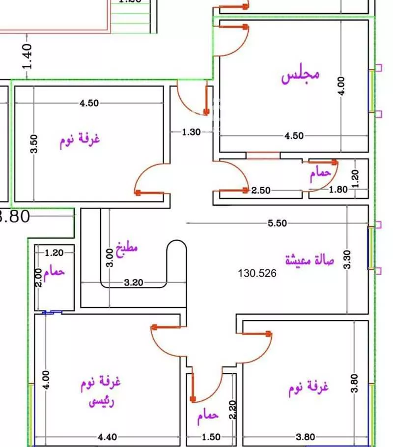 شقة 4 غرف في المنار 4