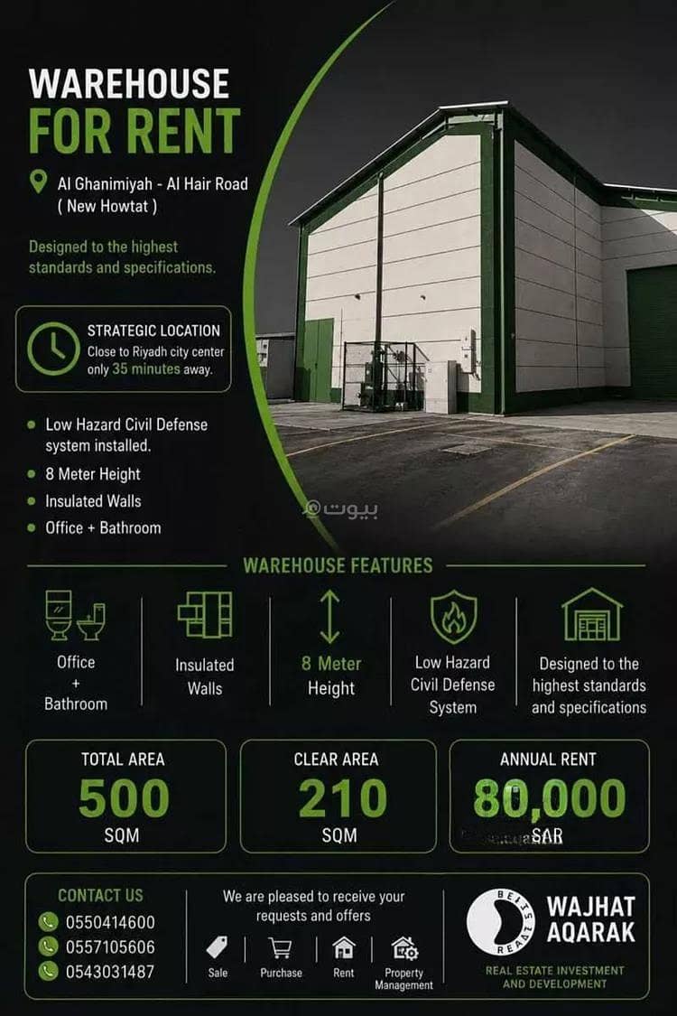 warehouse in Al Ghnamiah, Riyadh 2