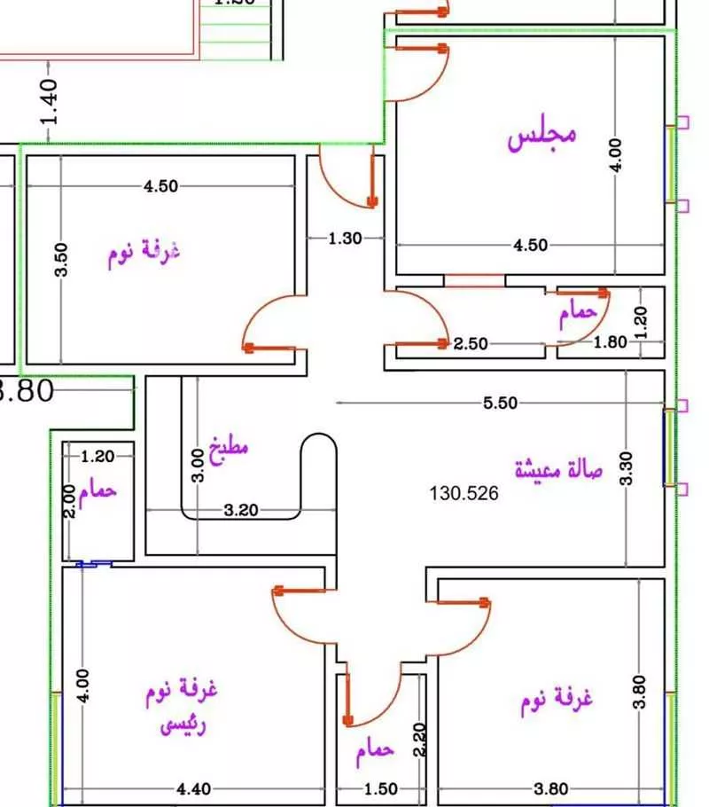 شقة 4 غرف في المنار 3