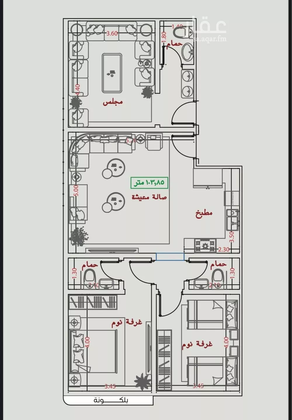 3 bedroom apartment in Al Nuzhah 5