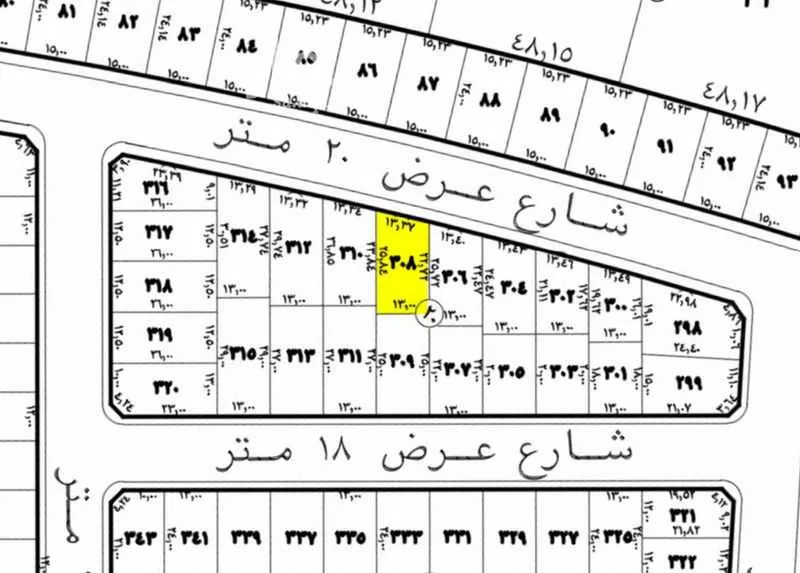 أرض 315 م² في الجنادرية 2