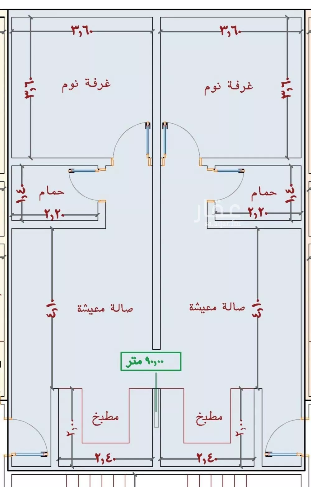شقة 2 غرف في الياقوت 4