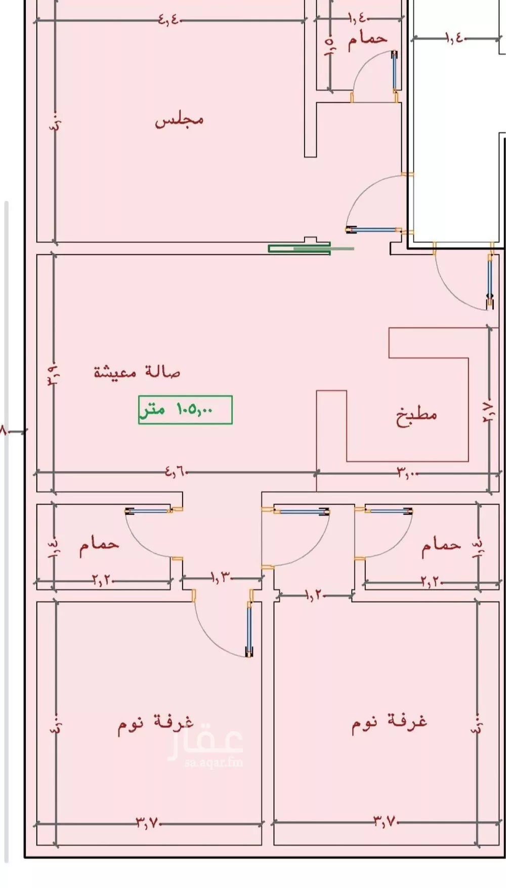 شقة 2 غرف في الياقوت 2