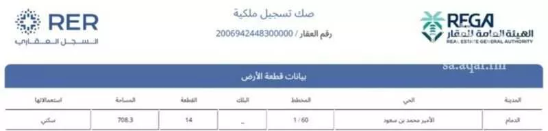 أرض 708 م² في العدامة 3