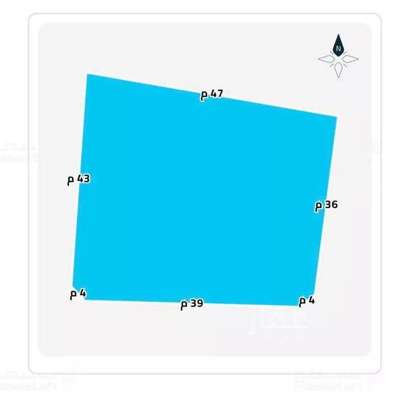 أرض 2833 م² في البركة 4