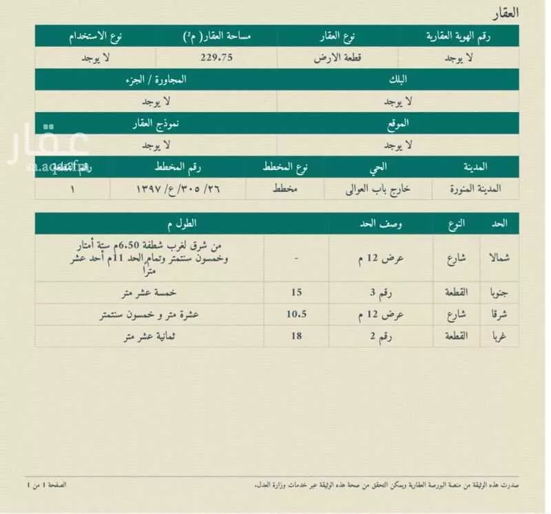 أرض 229 م² في بني ظفر 4