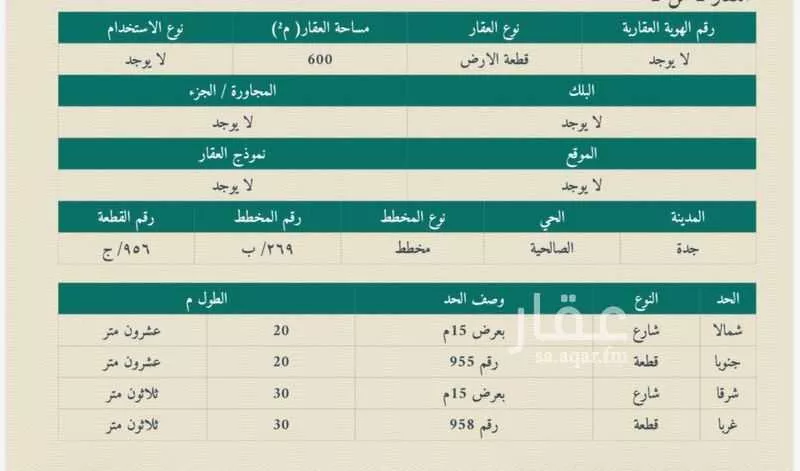 أرض 1200 م² في الصالحية 4