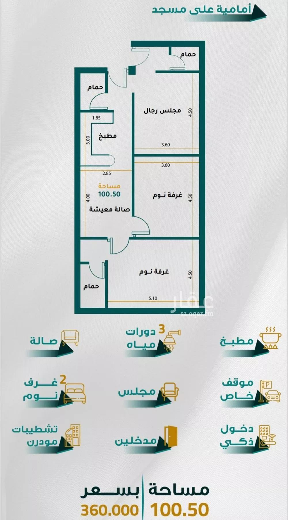 شقة 3 غرف في الجامعة 3