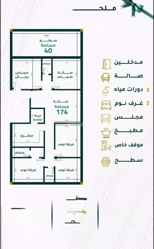 شقة 3 غرف في مشرفة 3