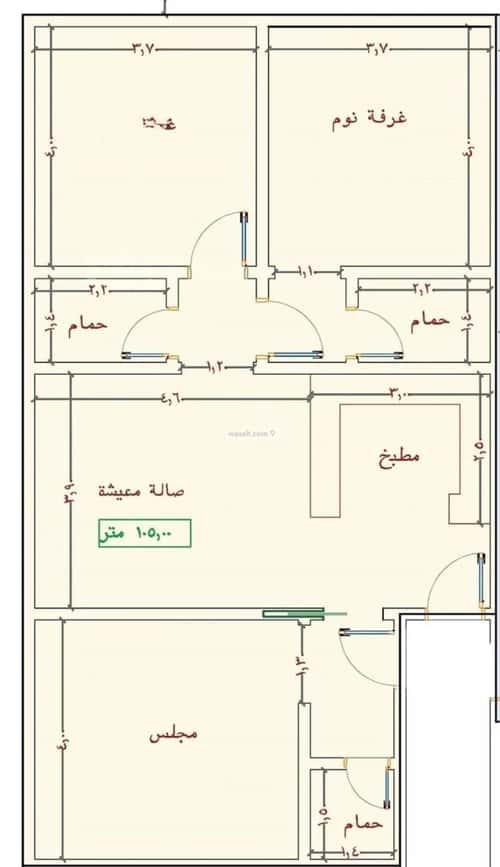 شقة 3 غرف في الياقوت 4