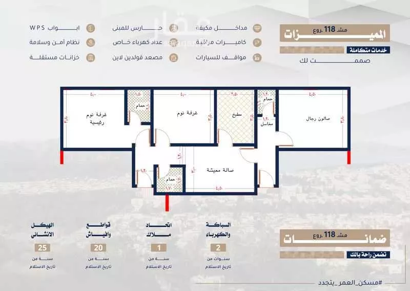 3 bedroom apartment in Al Bawadi 25