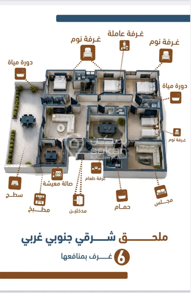 3 bedroom apartment in As Salamah, Jeddah 19