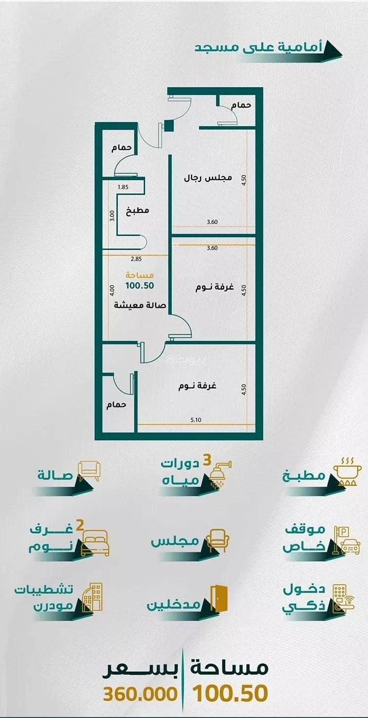 3 bedroom apartment in Al Rawabi, Jeddah 2