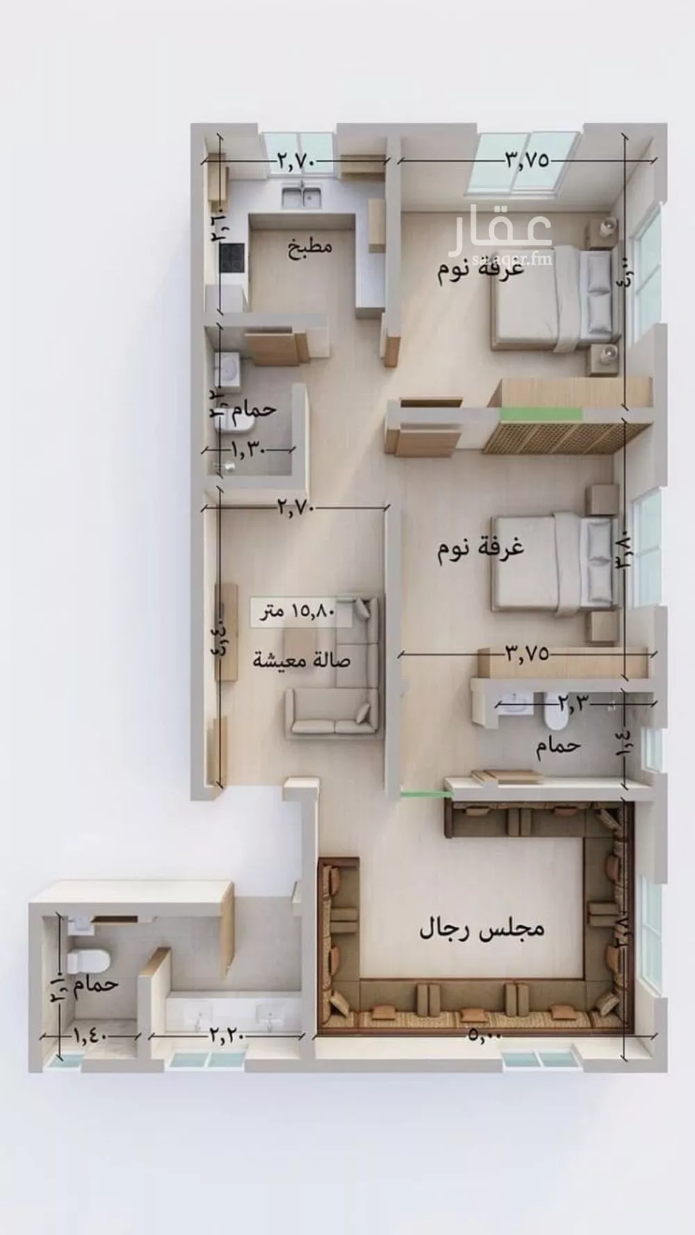 3 bedroom apartment in Al Jamiah, Jeddah 2