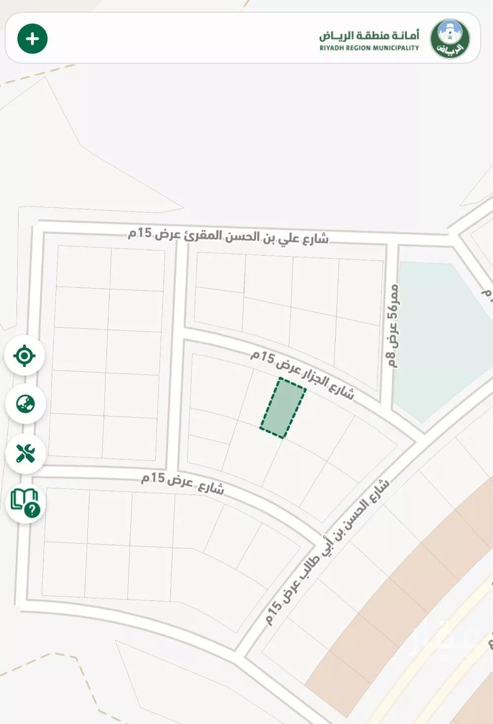 306 sqm land in Al Mahdiyyah 6
